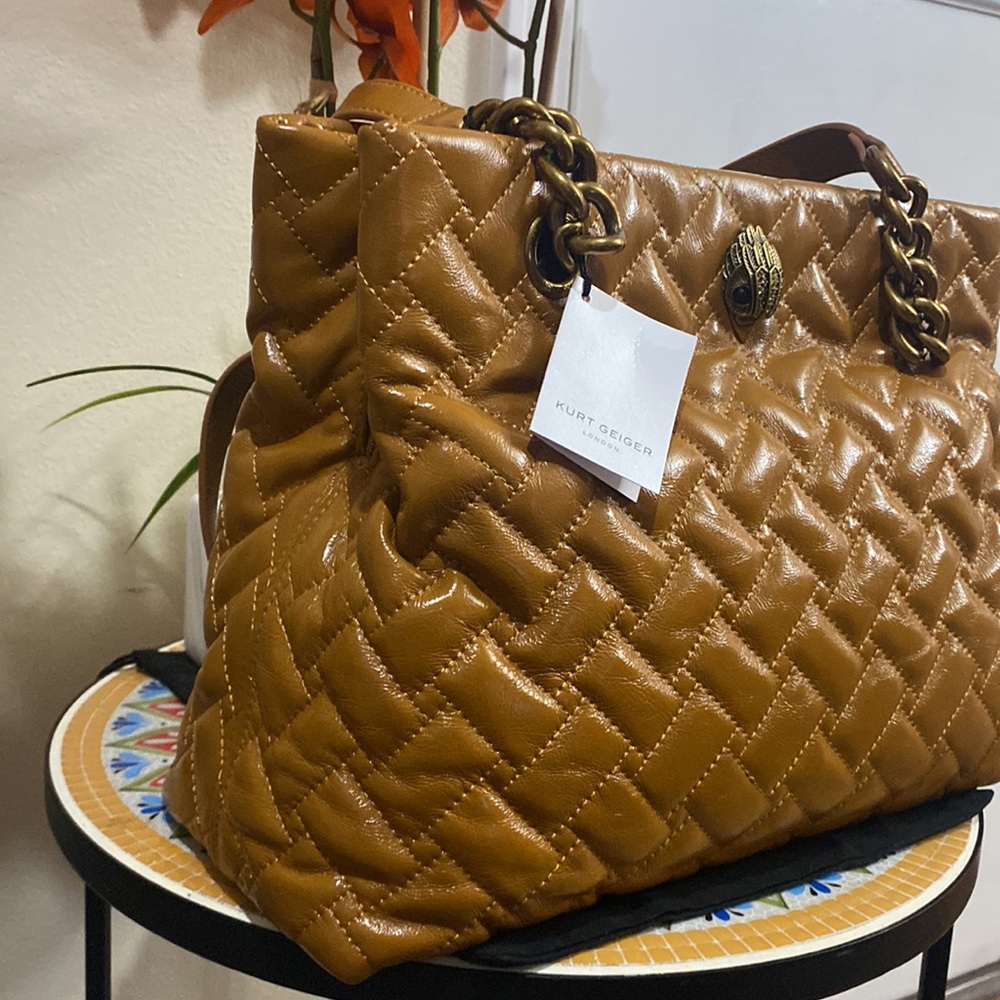 Kurt Geiger Kensington Quilted Leather Tote - Picture 4 of 13
